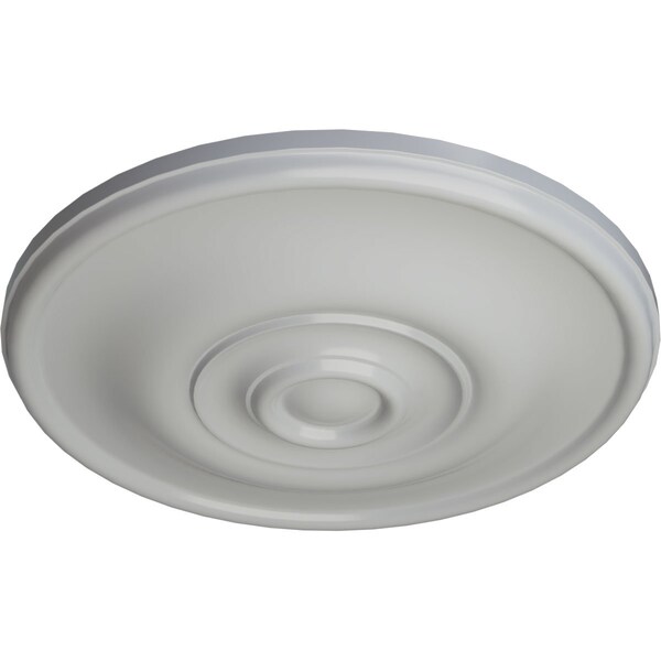 Jefferson Ceiling Medallion (Fits Canopies Up To 2 7/8), Hand-Painted Frost, 11 3/4OD X 3/8P